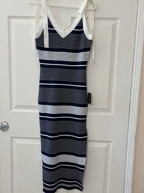 NWT Lulus XL Striped Maxi dress